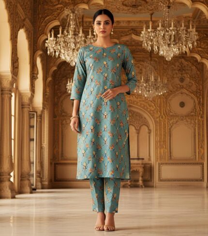 2-Pcs Unstitched Digital Print Suit kk 19