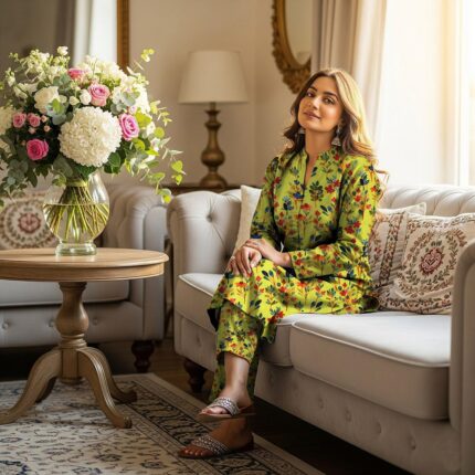 2-Pcs Unstitched Digital Print Suit kk 37