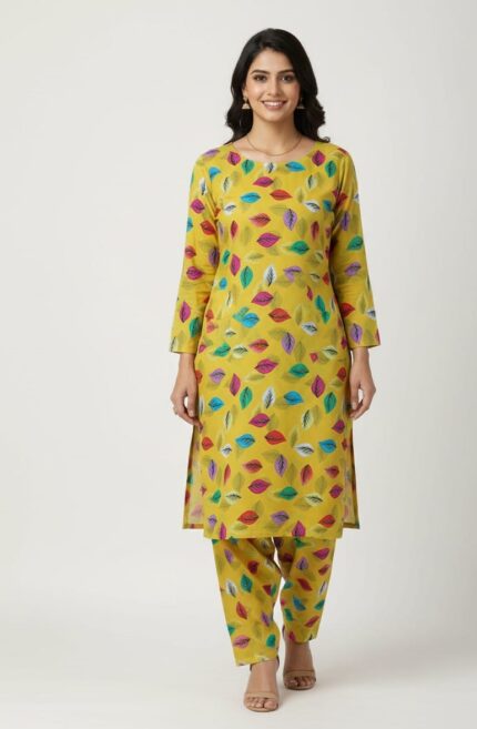 2-Pcs Unstitched Digital Print Suit kk 40