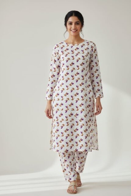 2-Pcs Unstitched Digital Print Suit kk 42